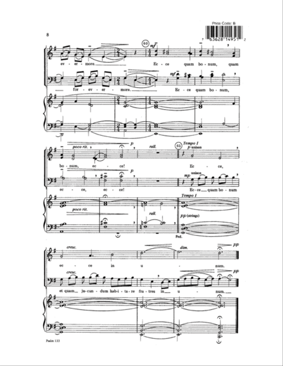 Psalm 133 Psalm 133 Choir scores gallery preview page 8