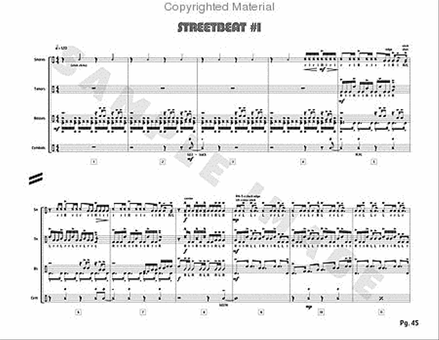 Stadium 54 Percussion scores gallery preview page 42