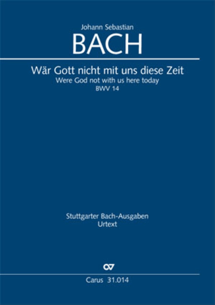 Were God not with us here today (War Gott nicht mit uns diese Zeit) Voice scores gallery preview page 1