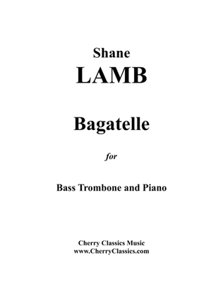 Book cover for Bagatelle for Bass Trombone & Piano