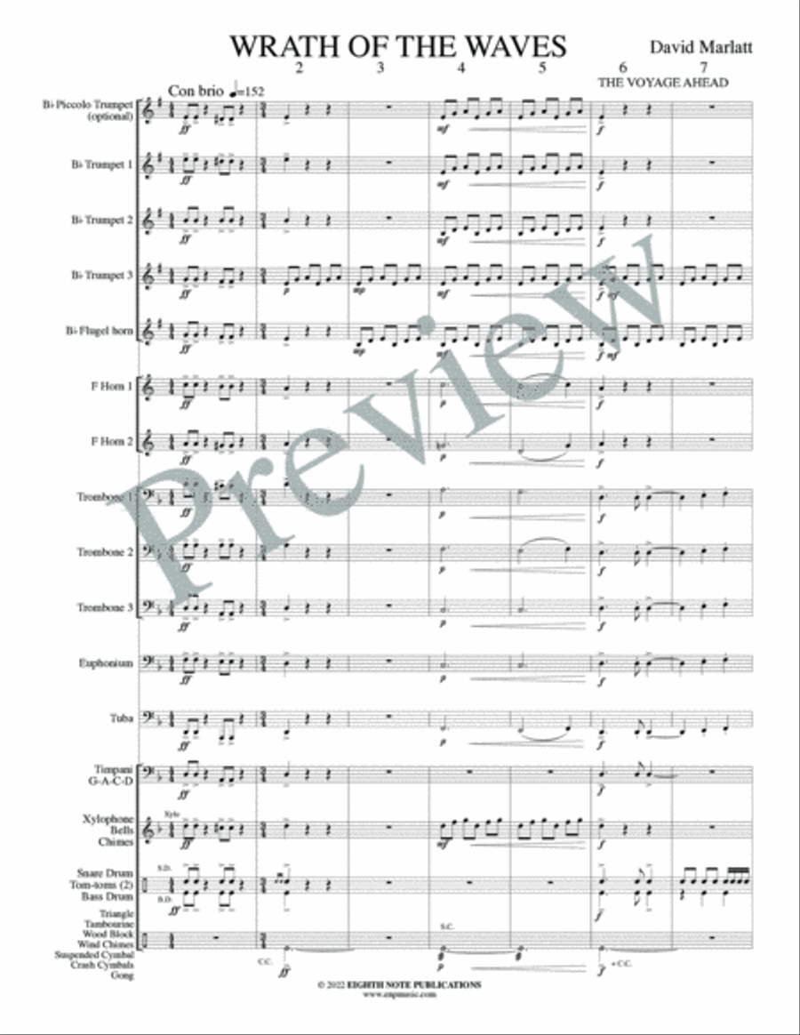 Wrath of the Waves Small Ensemble scores gallery preview page 3