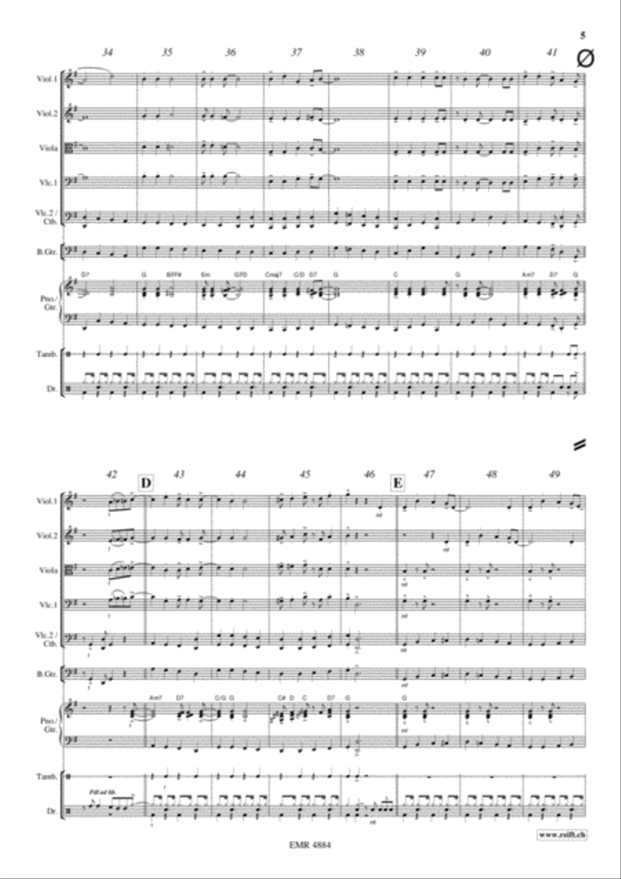 Swingle Bells String Orchestra scores gallery preview page 6