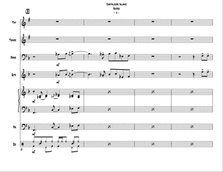 Cantelope Island Cantelope Island Jazz Ensemble scores gallery preview page 5
