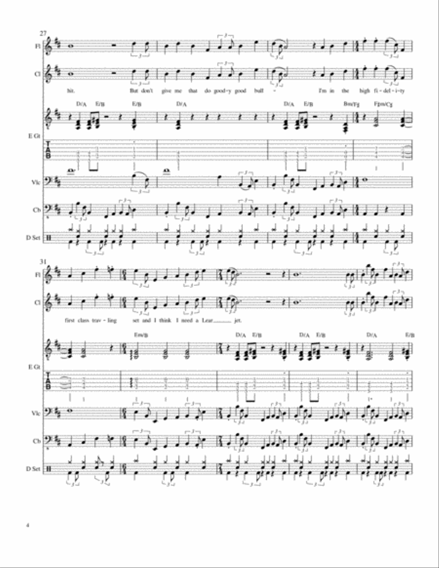 Money Large Ensemble scores gallery preview page 4