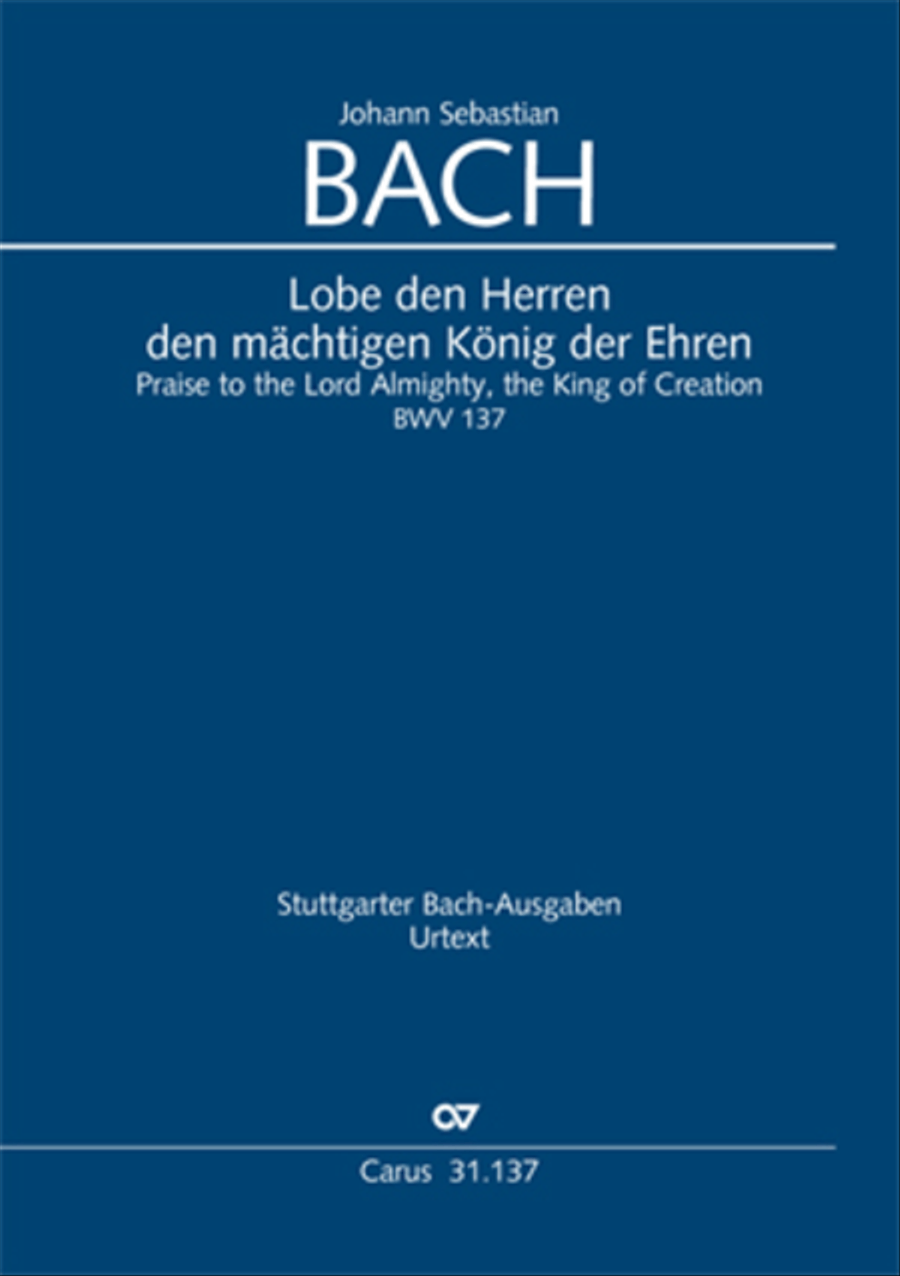 Praise ye, Almighty God, King and our ruler exalted (Lobe den Herren, den machtigen Konig der Ehren) ATB scores gallery preview page 1