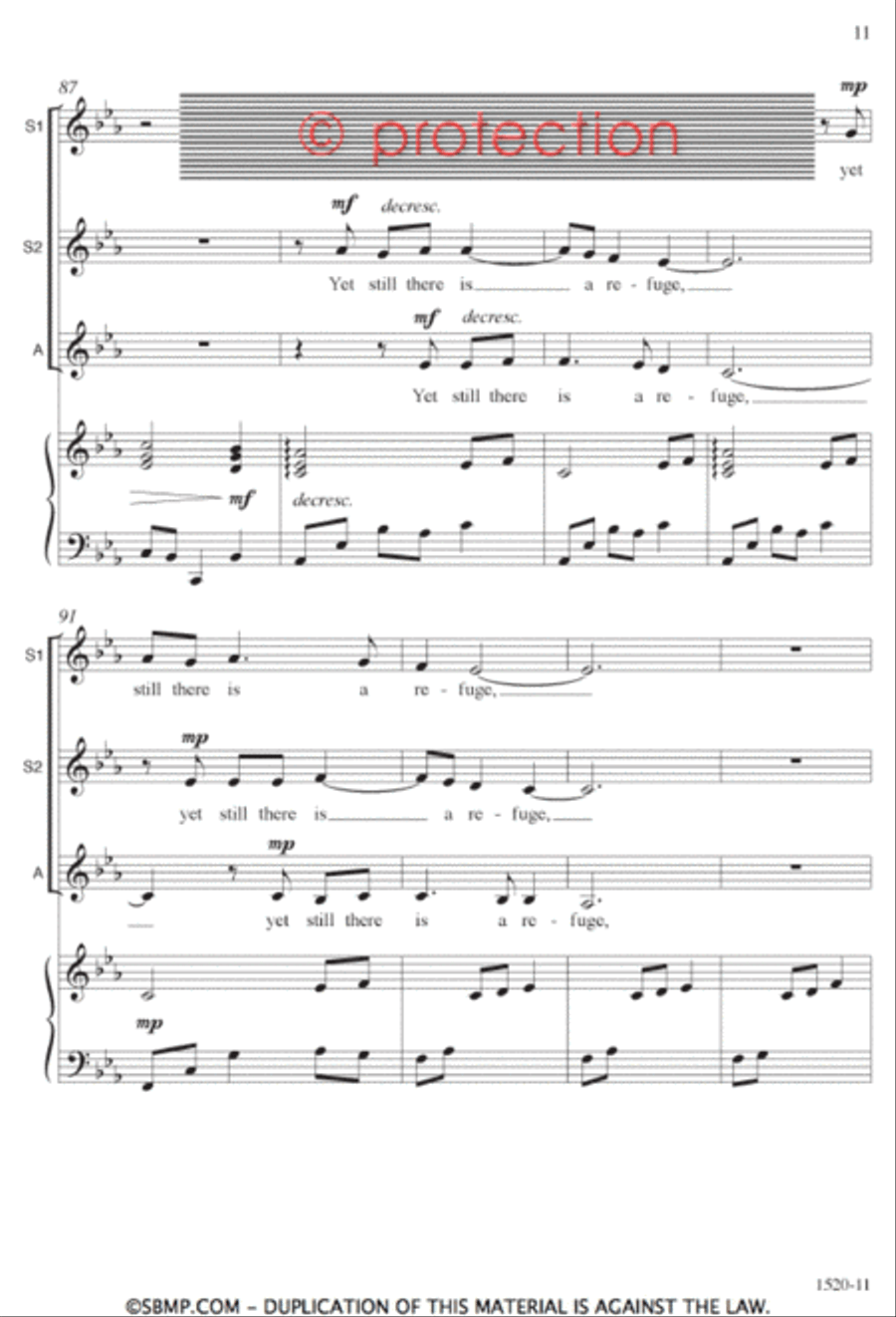 Sleeping Heart - SSA Octavo SSA scores gallery preview page 10
