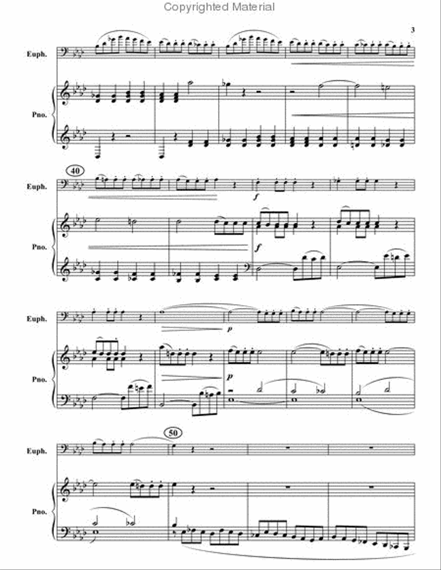 Violin Sonata in F Minor, Op. 4 Euphonium scores gallery preview page 4