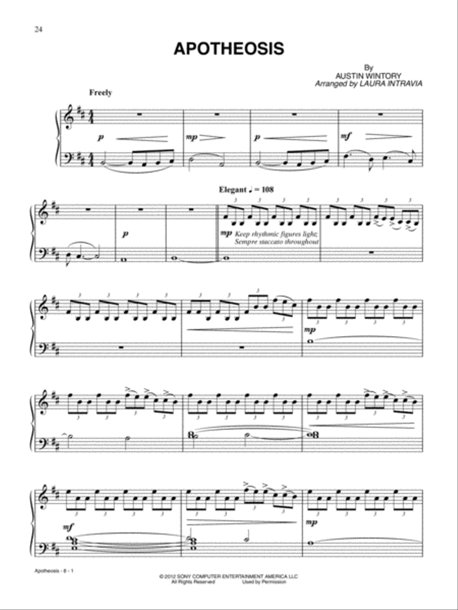 Journey Sheet Music Selections from the Original Video Game Soundtrack