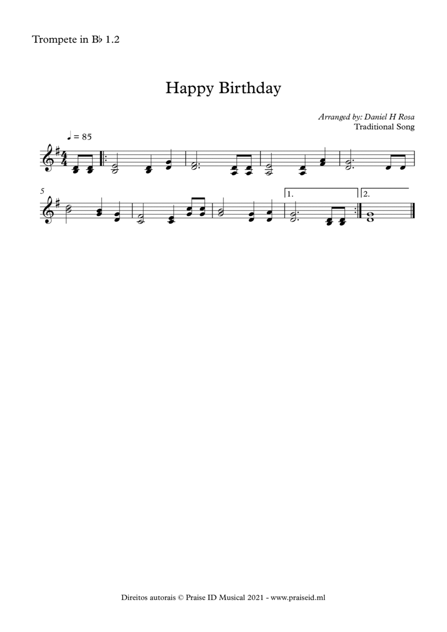 Happy Birthday Happy Birthday Small Ensemble scores gallery preview page 1