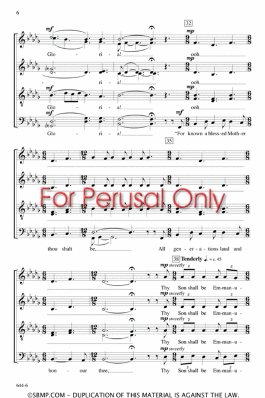 Gabriel's Message - SATB Octavo 4-Part scores gallery preview page 6
