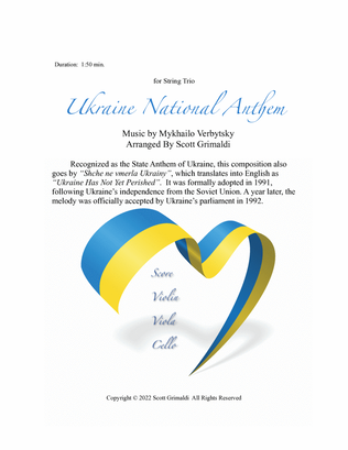Book cover for Ukraine National Anthem