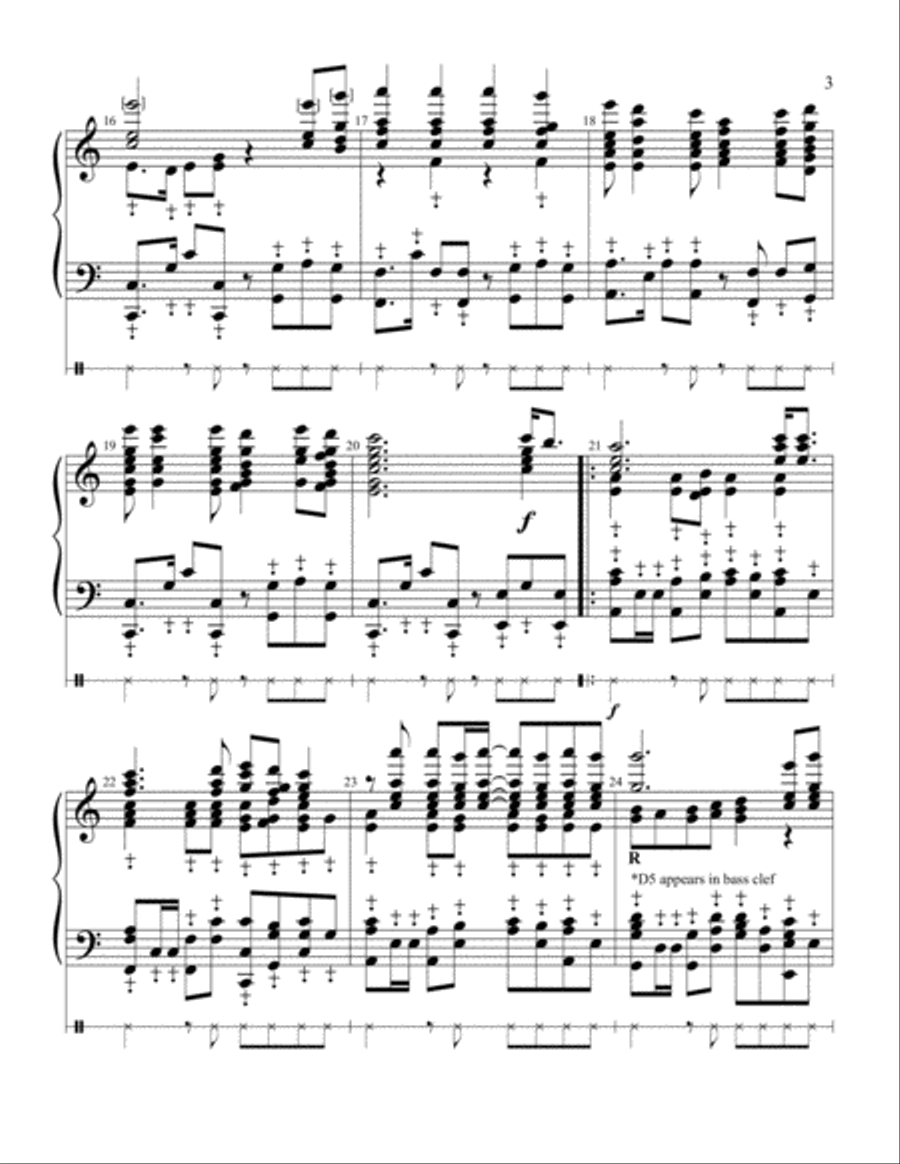 Cups (When I'm Gone) Handbell Choir scores gallery preview page 3