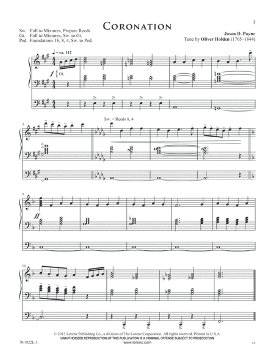 Dynamic Hymn Introductions for Organ (Digital Download) Organ scores gallery preview page 3