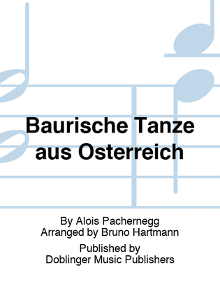 Book cover for Baurische Tanze aus Osterreich