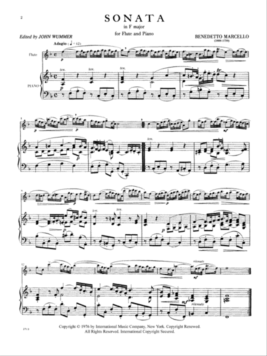 Sonata In F Major Flute Solo scores gallery preview page 2