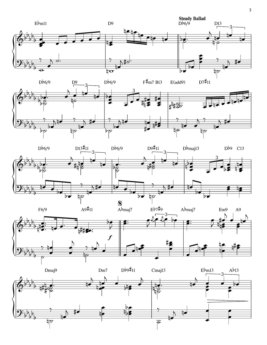 Lush Life [Jazz version] (arr. Brent Edstrom) Piano Solo scores gallery preview page 3