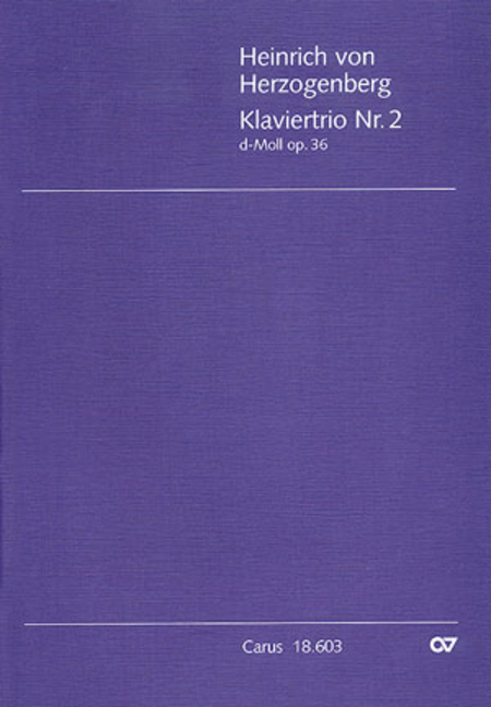 Klaviertrio Nr. 2 in d (Piano Trio No. 2 in D minor)