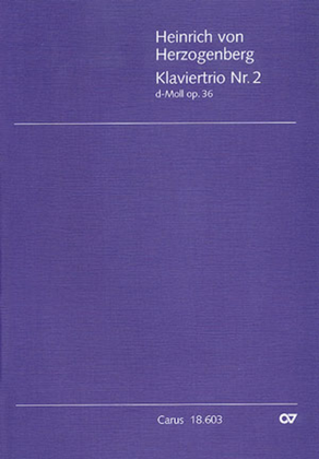 Book cover for Piano Trio No. 2 in D minor