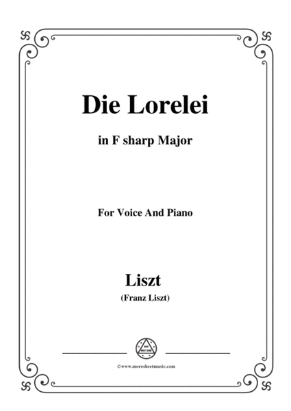 Liszt-Die Lorelei in F sharp Major,for Voice and Piano image number null