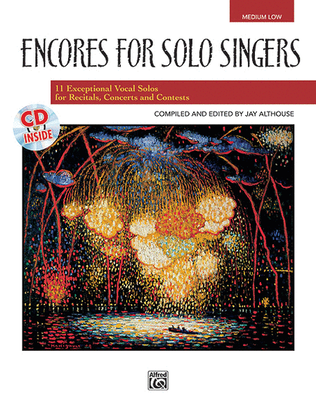 Book cover for Encores for Solo Singers