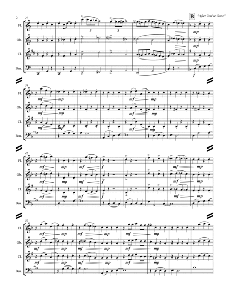 Dixieland Medley (for Woodwind Quartet) image number null