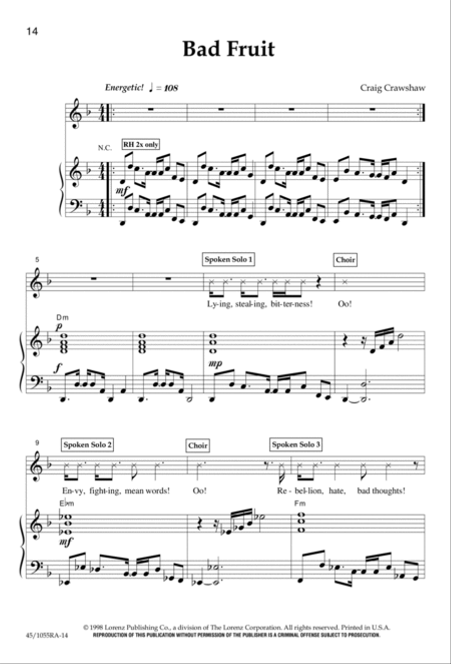 Inside Out (Digital Download) Choir scores gallery preview page 12