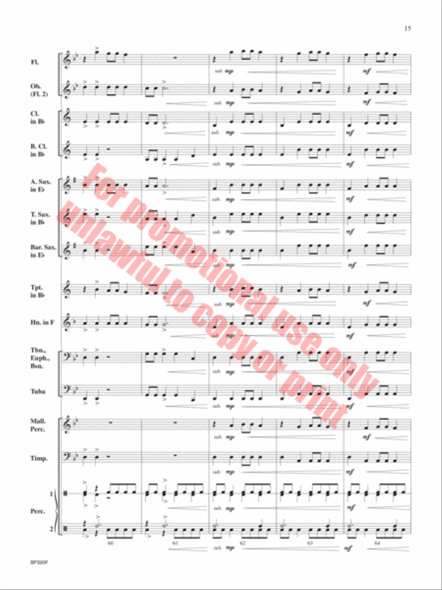 Adventure in India Concert Band scores gallery preview page 16
