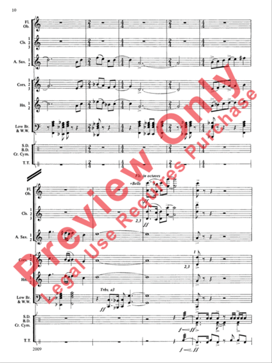 Cobb County Festival Cobb County Festival Concert Band scores gallery preview page 11