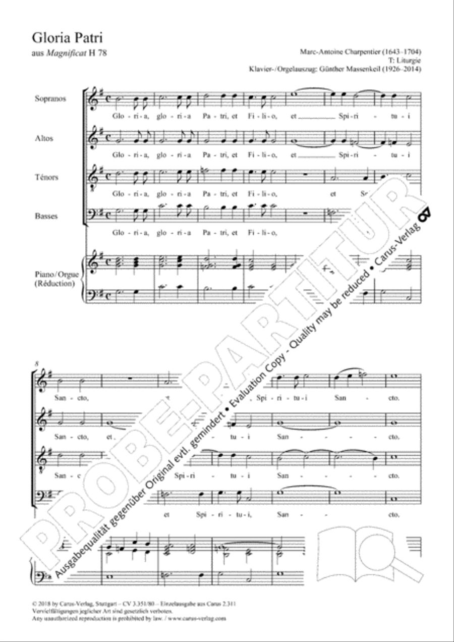 Gloria Patri Gloria Patri 4-Part scores gallery preview page 2