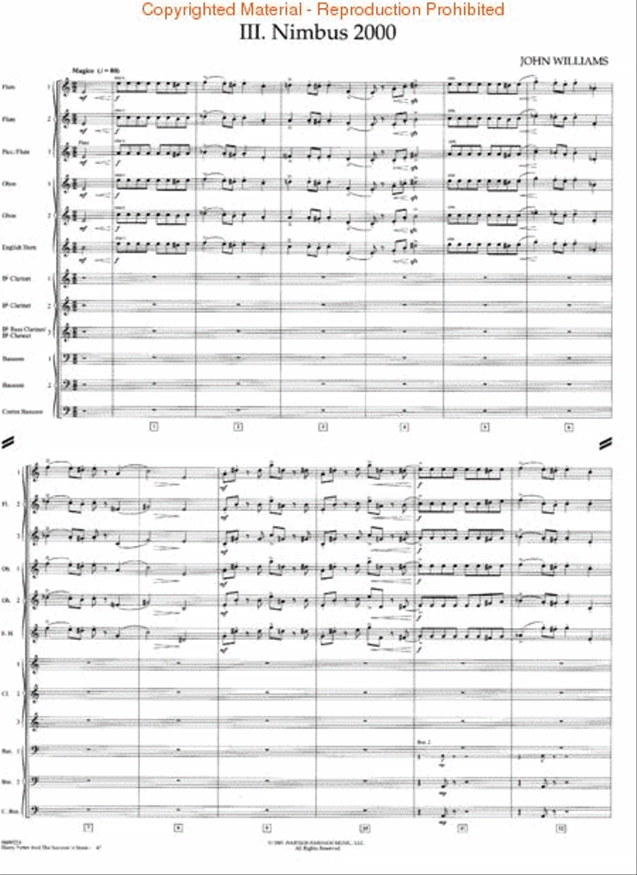Harry Potter and the Sorcerer's Stone Full Orchestra scores gallery preview page 3