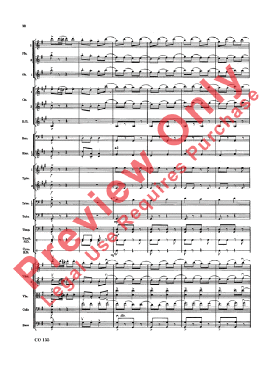 Nutcracker Ballet, Set II (March of the Nutcracker and Trepak) Full Orchestra scores gallery preview page 31