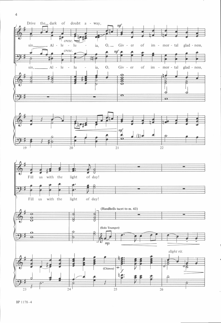 Ode to Joy Ode to Joy 4-Part scores gallery preview page 4