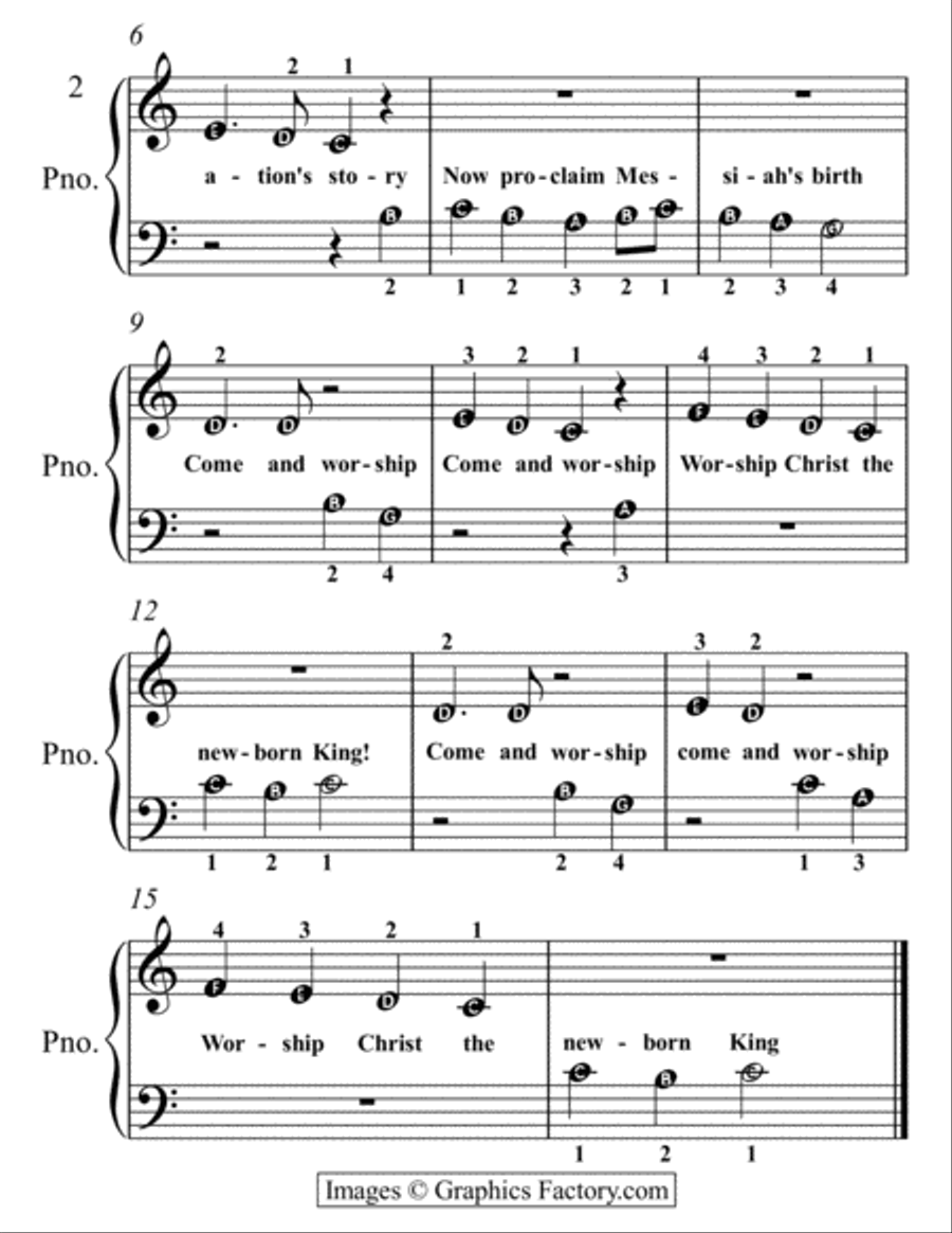 A Tiny Christmas for Beginner Piano Booklet G Easy Piano scores gallery preview page 4
