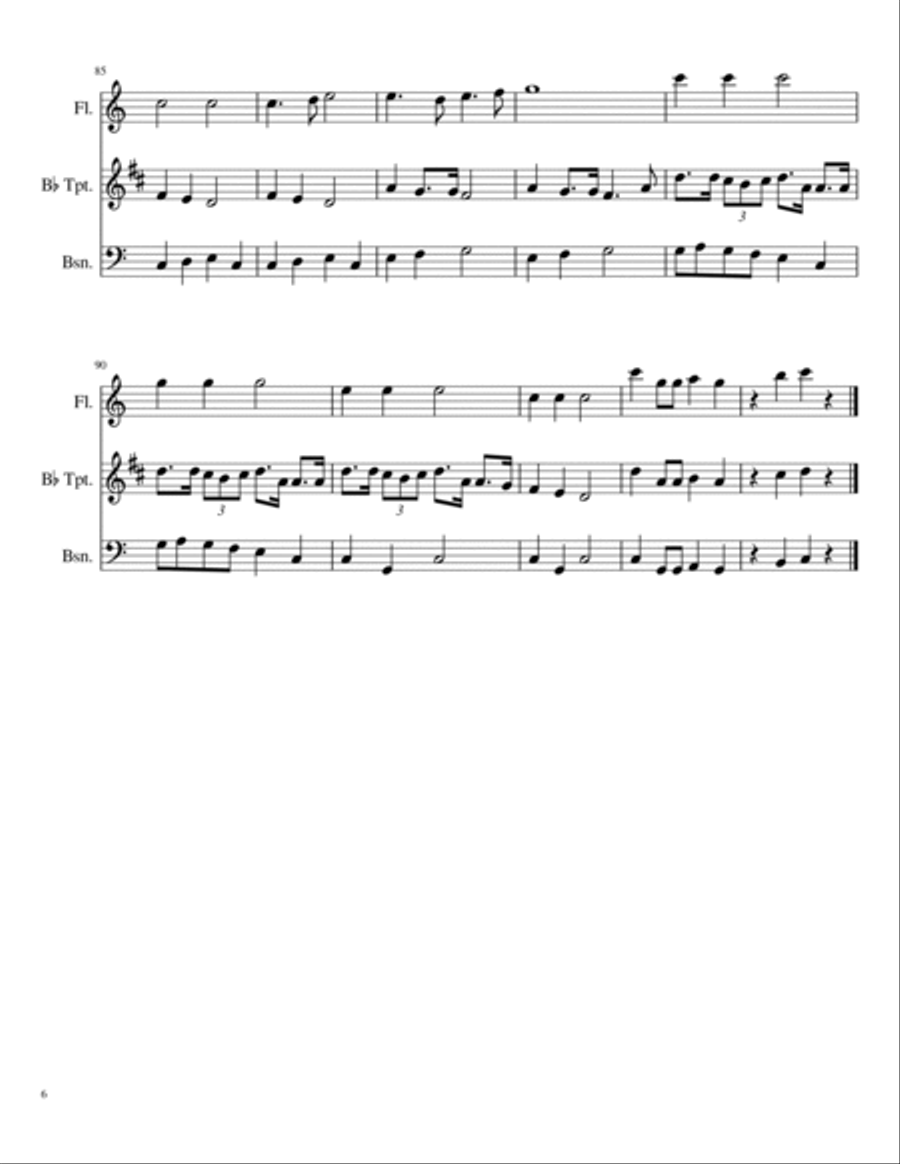 Three Blind Mice Small Ensemble scores gallery preview page 6