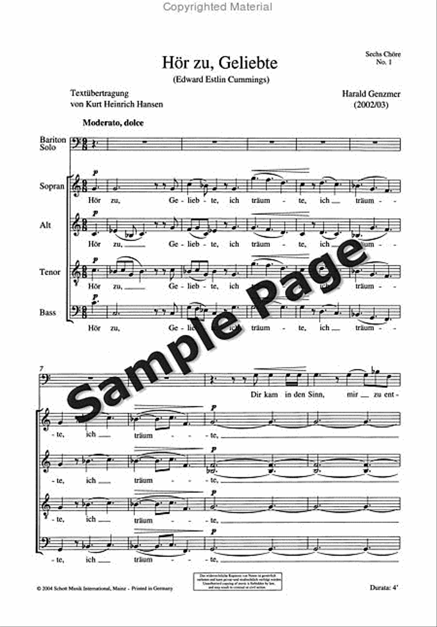 <br>Sheet music extract