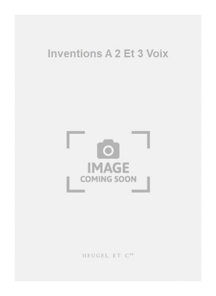 Book cover for Inventions A 2 Et 3 Voix