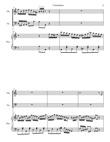 New Habana for Piano Trio Cello - Digital Sheet Music