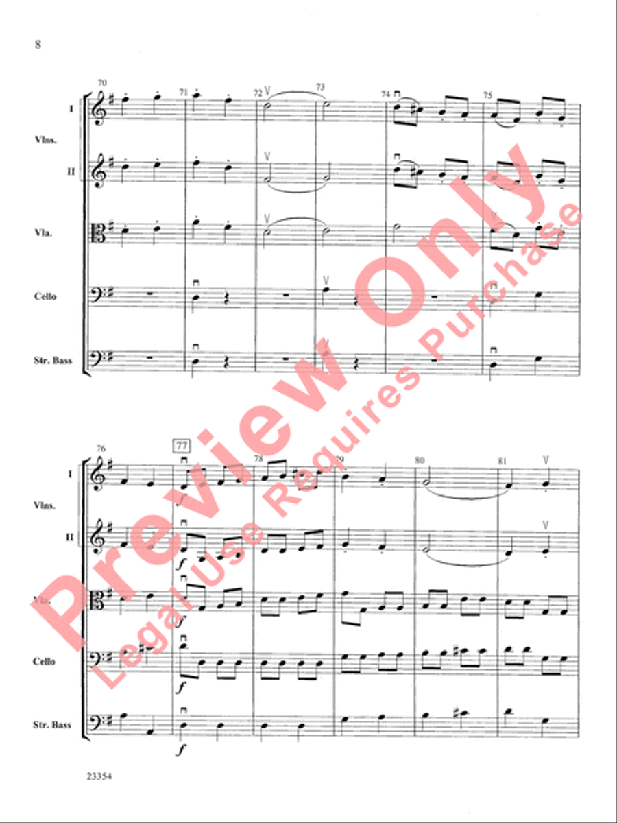 Symphony No. 8 Symphony No. 8 String Orchestra scores gallery preview page 9