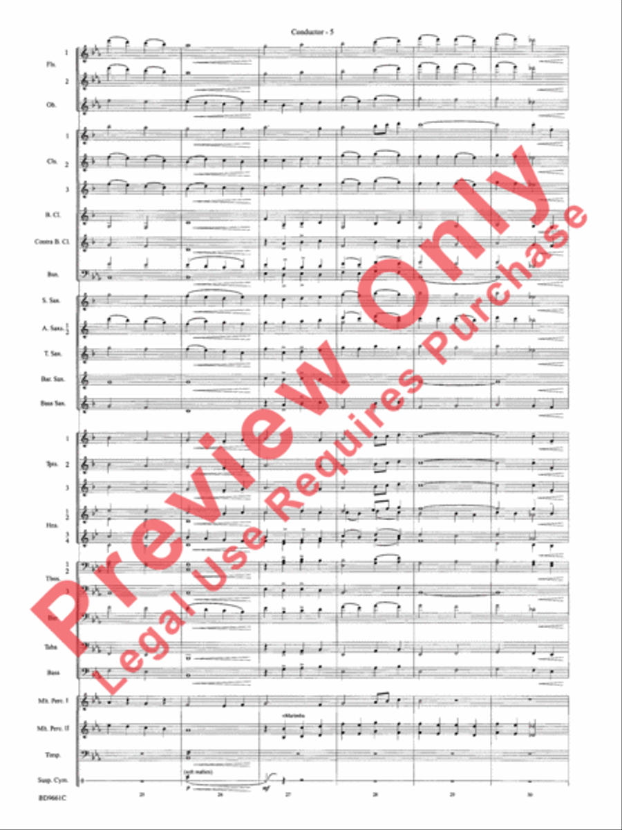 The Sussex Mummers' Christmas Carol Concert Band scores gallery preview page 8