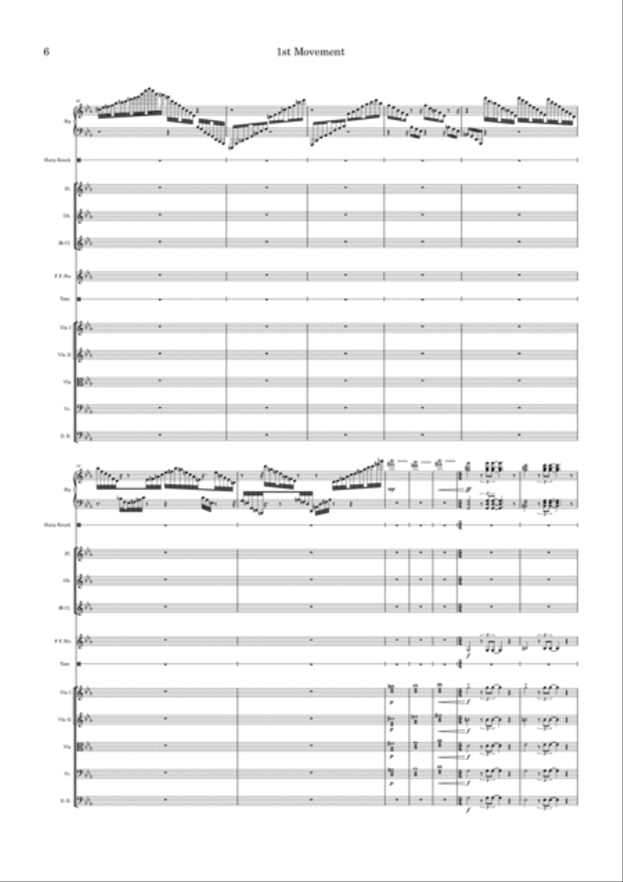 Concerto for Harp in Eb Major (for Harp and Chamber Orchestra) Chamber Orchestra scores gallery preview page 6