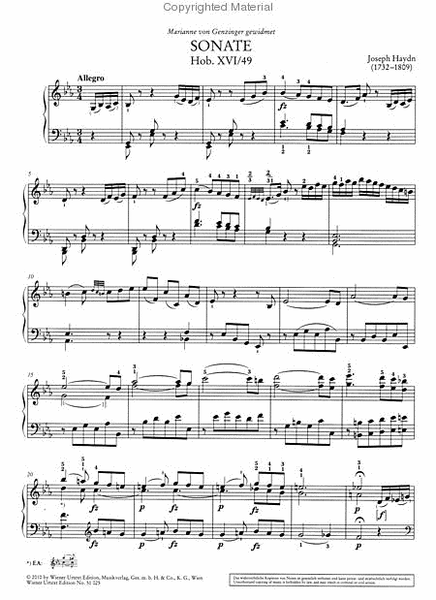 Piano Sonata in Eb Major