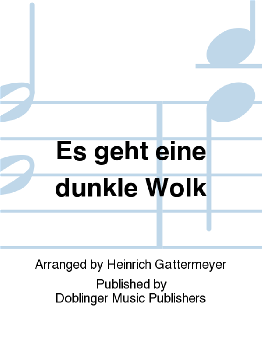 Es geht eine dunkle Wolk TTBB scores gallery preview page 1