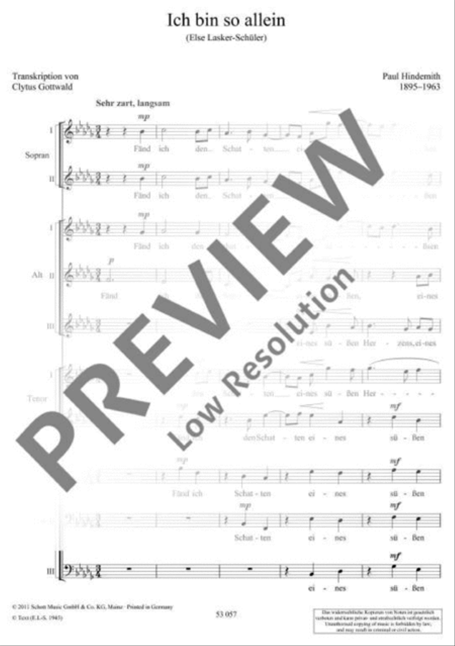 Ich bin so allein A Cappella scores gallery preview page 6