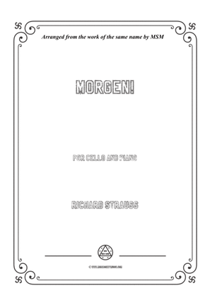 Book cover for Richard Strauss-Morgen!, for Cello and Piano