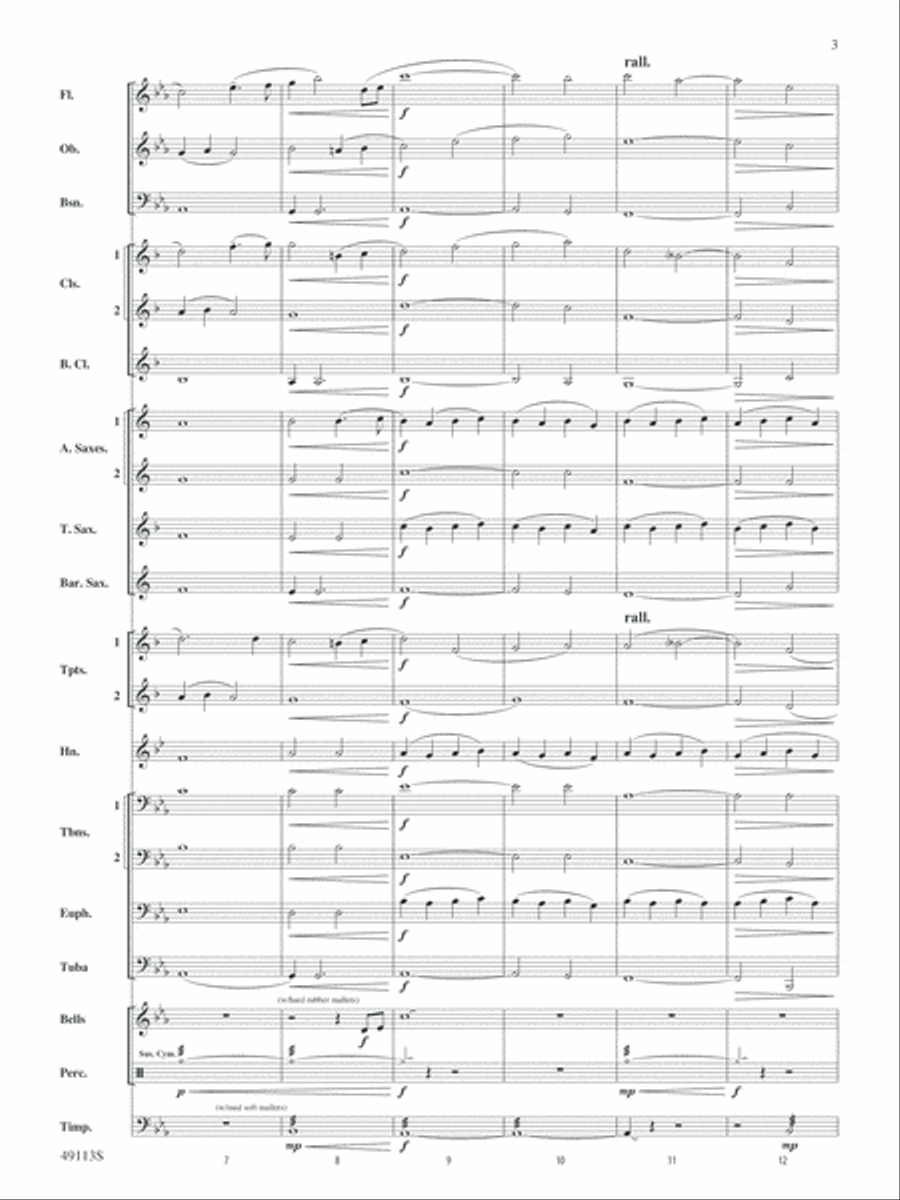 South Shore Soliloquy: Score Concert Band scores gallery preview page 3