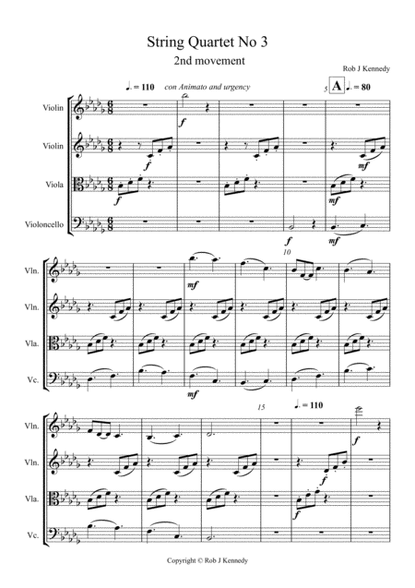 String Quartet No. 3 - 2nd movement image number null