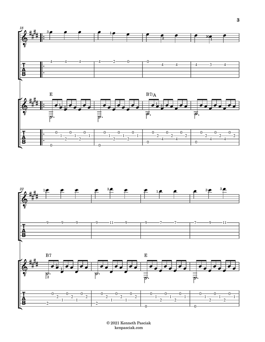 Romanza (for Two Guitars) Chamber Music scores gallery preview page 5