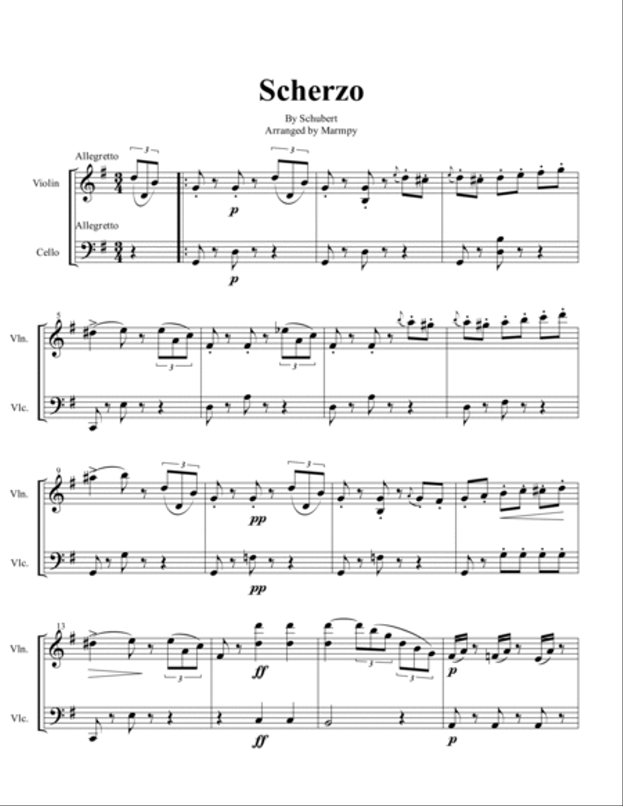 Scherzo Scherzo Set of Parts scores gallery preview page 2