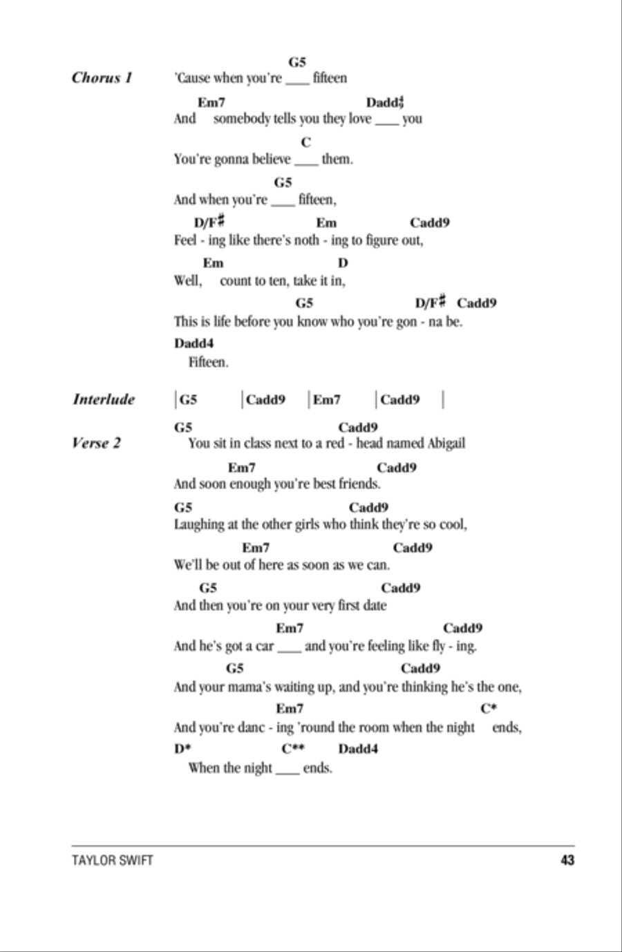 Fifteen Fifteen Acoustic Guitar scores gallery preview page 2