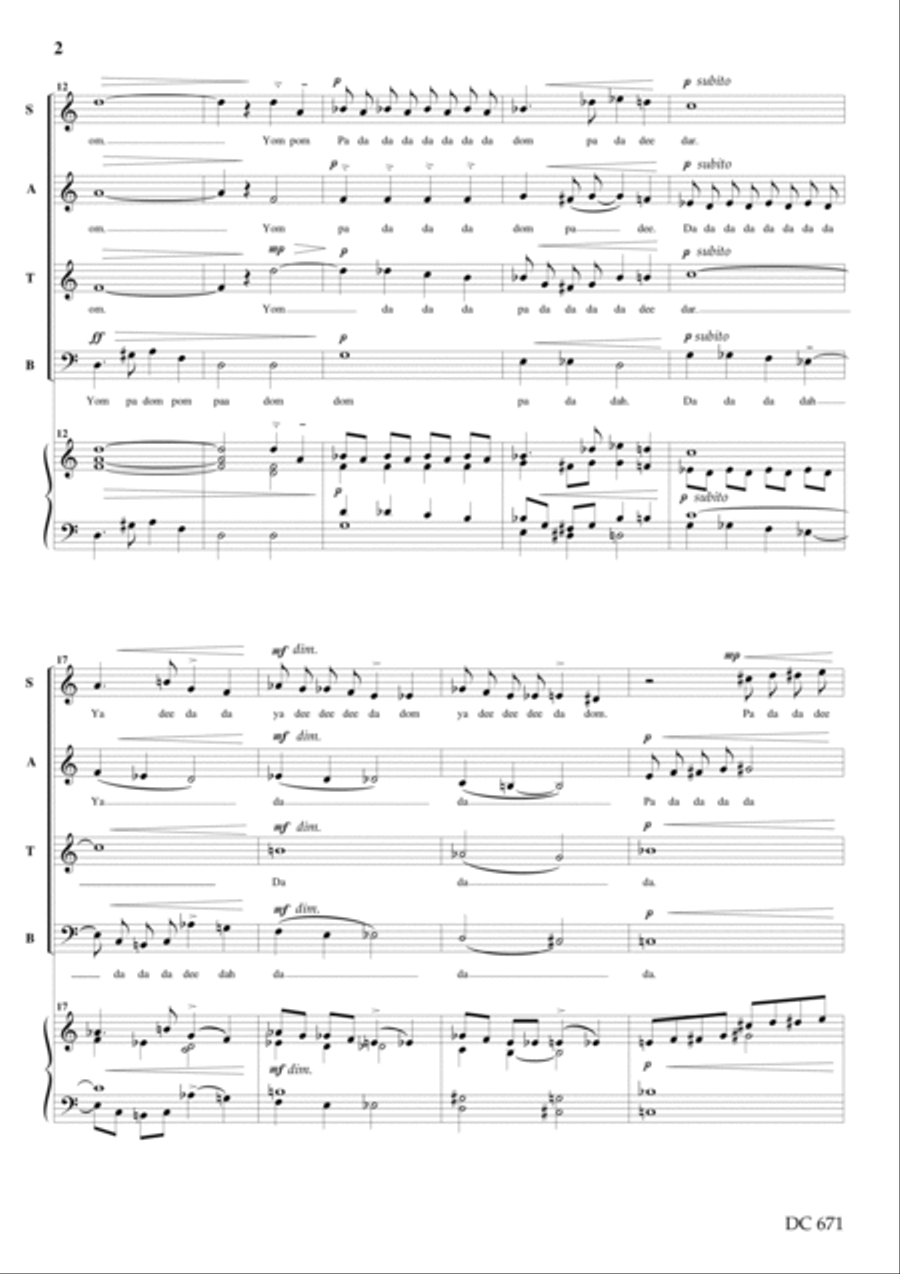 Tango Affettolato Tango Affettolato 4-Part scores gallery preview page 2